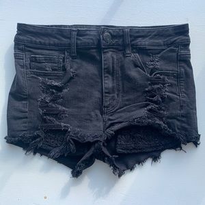 New Black American Eagle Jean Shorts